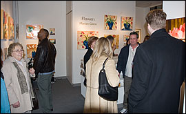 From the opening reception for Flowers by Marian Gliese at Artists' Gallery in Columbia, Maryland, March 2007