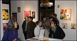 From the opening reception for Flowers by Marian Gliese at Artists' Gallery in Columbia, Maryland, March 2007